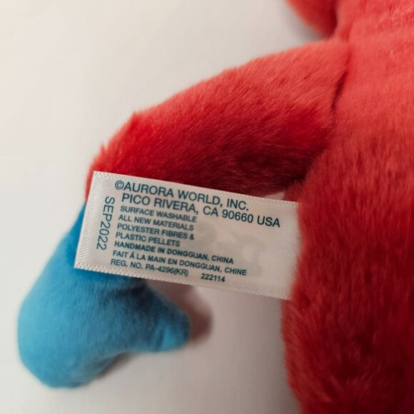Aurora Dr. Seuss Fox In Socks Plush Red Blue Stuffed Animal Toy - Picture 7 of 10